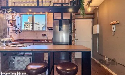 Studio mobiliado para comprar,  1 vaga, no bairro Rio Branco.
