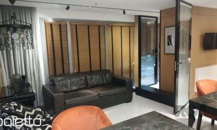 Sala Garden mobiliada e equipada, com terraço privativo (140,65m²), 2 banheiros,