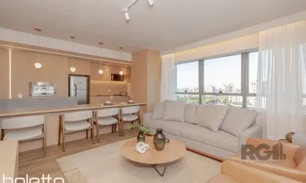 Apto de 1 dormitório com 60m² pronto para morar com 2 vagas e vista panorâmica