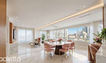 Apartamento alto padrão mobiliado com 3 suítes e 140 m² na Bela Vista
