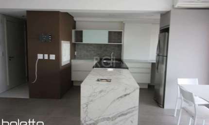 Boletto Imóveis aluga lindo apartamento mobiliado e equipado de 2 dormitórios no