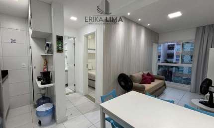 aluguel flat Muro Alto, super lazer, com 2 quartos mobiliado