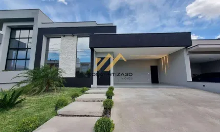 Casa à venda em indaiatuba, colinas de indaiatuba, com 3 suítes, com 191.92 m², condominio milano