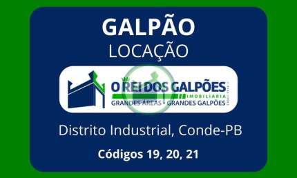 Galpões novos para Locação com 750m², 1.500m² ou 2.250m².