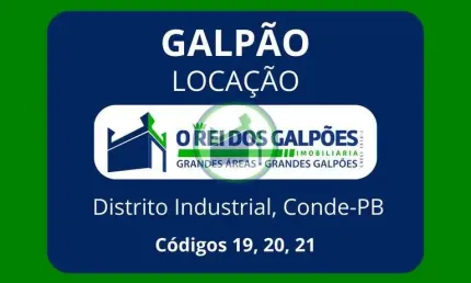 Galpões novos para Locação com 750m², 1.500m² ou 2.250m².