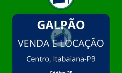 Barracão / Galpão / Depósito à venda na Rua Almeida Barreto, KENLO - GA, Centro, Itabaiana