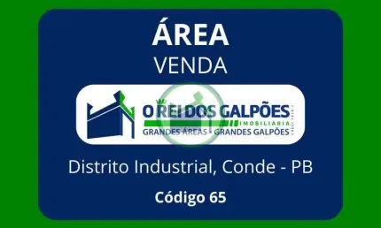 Área  400m² (16m x 25m)  Beira de pista, no Distrito Industrial, Conde - PB