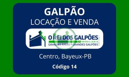 Galpão, 1.141m², 100m da Av. Liberdade, próximo ao MIX MATEUS de BAYEUX.