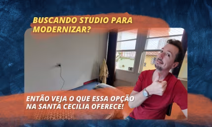 Studio excelente para modernizar e revitalizar - Barra funda e Santa cecilia