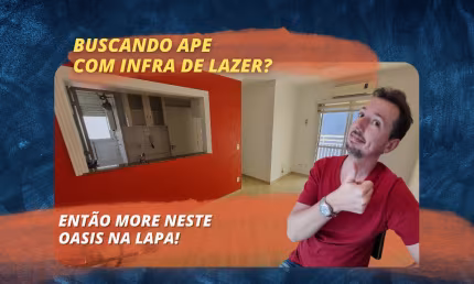 Apartamento com 2 dormitorios com uma suite na Lapa e infraestrutura de lazer!