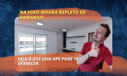 Apartamento de 2 dormitorios com suite na Rua Joao Moura - 75m²