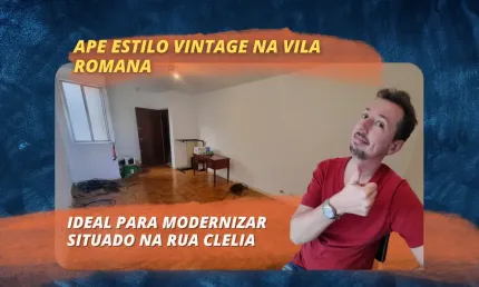 Apartamento para venda com 2 dormitorios na vila romana - Na rua clelia bom para modernizar!