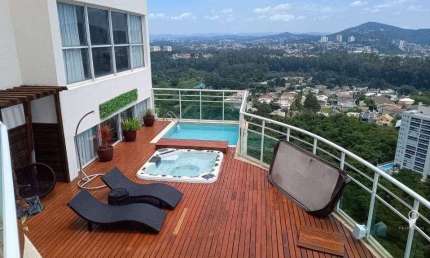 Cobertura Mobiliada com 4 dormitórios, 5 vagas, para alugar, 505 m² por R$ 43.000/mês - Alphaville - Barueri/SP
