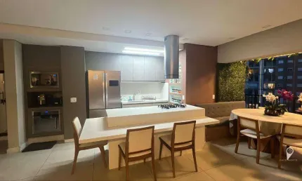Apartamento Mobiliado com 3 dormitórios para alugar, 91 m² , 3 vagas- Alphaville - Barueri/SP