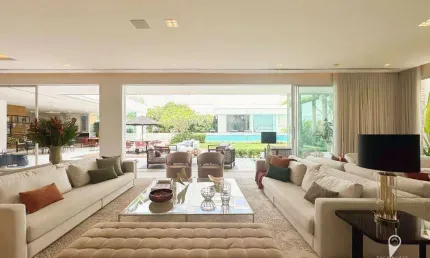 Mansão exclusiva no residencial alphaville 1 – luxo, sofisticação e tecnologia, mobiliada!