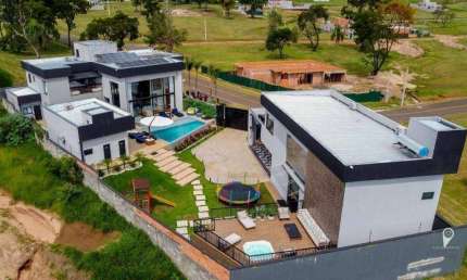Mansão Mobiliada com 5 dormitórios à venda, 1200 m² por R$ 8.000.000 - Condomínio Ninho Verde II - Pardinho/SP