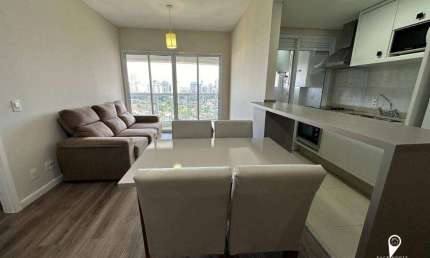 Apartamento Mobiliado com 1 dormitório para alugar, 50 m² por R$ 6.000/mês - Alphaville - Barueri/SP