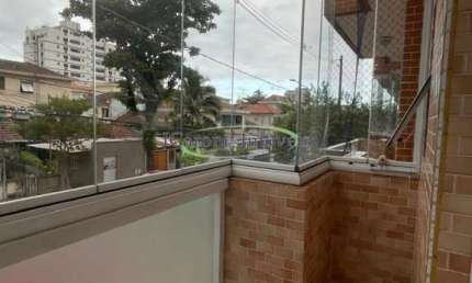 Casa em condomínio fechado com 2 quartos à venda no Marapé, Santos 