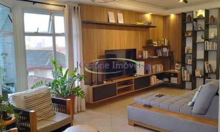 Apartamento alto padrão com 3 suítes , 3 vagas , Varanda Gourmet na Pompéia em Santos / SP