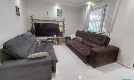 Casa sobreposta baixa para venda com 2 suítes e 2 vagas na Aparecida em Santos / SP