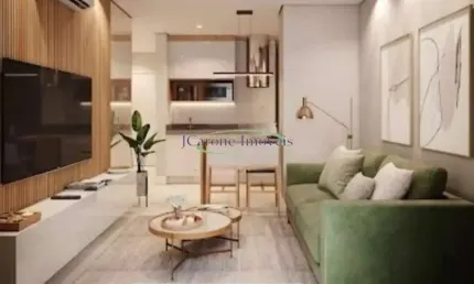 Apartamento novo pronto para morar 1 suíte na Praia da Aparecida em Santos / SP