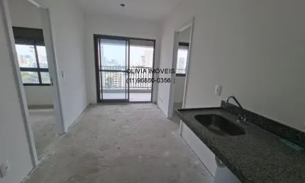 Apartamento à venda em são paulo-sp, em santo amaro. 2 quartos, 1 sala, 1 banheiro, 41 m² ao lado metrô borba gato