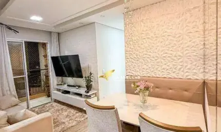Apartamento com 2 dormitórios à venda, 50 m² por R$ 370.000,00 - Vila Nambi - Jundiaí/SP