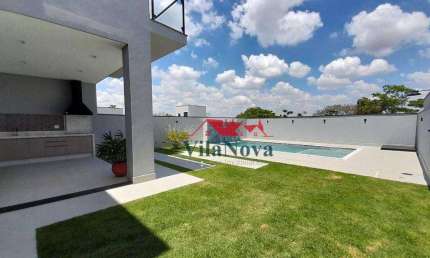 LINDO SOBRADO COM 3 SUÍTES, PISCINA E 4 VAGAS NO CONDOMÍNIO RESIDENCIAL EVIDÊNCIAS - INDAIATUBA - SP!