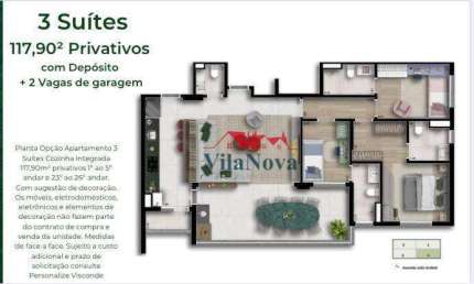 Apartamento com 3 suítes à venda, 117 m² por R$ 1.039.000 - Botânica Terra Brasilis - Indaiatuba/SP