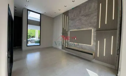 BELÍSSIMA CASA  À VENDA COM 3 SUÍTES, ESCRITÓRIO, ÁREAGOURMET, PISCINA E 3 VAGAS, TUDO ISSO NO COND. GRAN RESERVE EM INDAIATUBA SP!