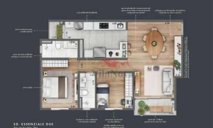 Apartamento com 2 dormitórios à venda, 78 m² por R$ 750.000,00 - Essenziale Due - Indaiatuba/SP