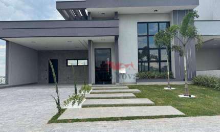 EXCELENTE CASA À VENDA COM 3 SUÍTES, ESCRITÓRIO, LAVABO, PISCINA, ÁREA GOURMET E 4 VAGAS NO MAIS NOVO COND.MARIA CÂNDIDA - INDAIATUBA - SP!