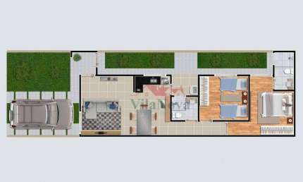 Casa com 2 dormitórios à venda, 70 m² por R$ 450.000 - Vila Nova - Salto/SP