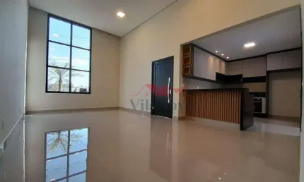 EXCELENTE CASA COM 3 QUARTOS SENDO 1 SUÍTE COM CLOSET, COZINHA E ÁREA GOURMET CONJUGADAS, PLANEJADOS E 3 VAGAS, COND. GRAN RESERVE - INDAIATUBA - SP!