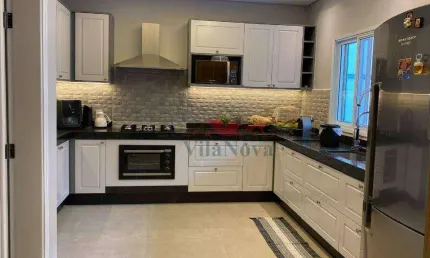 Casa de alto padrão à venda no condomínio amstalden  com quatro suítes, piscina, área gourmet e quatro vagas em indaiatuba/sp!