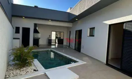 Casa à venda com 3 quartos sendo 2 suítes, amplo living, área gourmet, piscina e 4 vagas sendo 2 cobertas no park gran reserve - indaiatuba/sp
