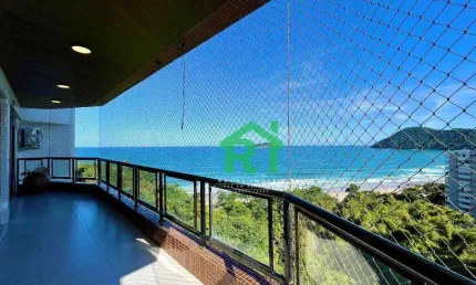 Apartamento vista mar, 3 dormitórios (suítes), 2 vagas, lazer, tombo - guarujá/sp