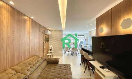 Apartamento Reformado, 2 Dormitórios (1 Suíte), 2 Vagas, Área de Lazer, Pitangueiras, Guarujá/SP