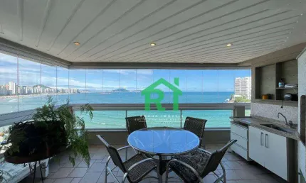 Apartamento frente mar com 4 dormitórios (4 suítes), 2 vagas, lazer, Jardim Astúrias, Guarujá/SP