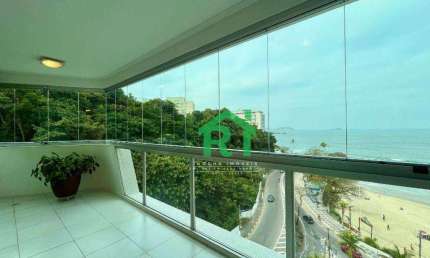 Apartamento frente mar com 3 quartos (2 suítes), 2 vagas e lazer à venda em Jardim Astúrias, Guarujá | Rocha Imóveis Guarujá