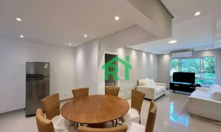 Apartamento à beira mar, 3 quartos (1 suíte), 2 vagas, lazer, jardim astúrias, guarujá/sp