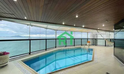 Apartamento com 3 dormitórios à venda, 350 m² por r$ 4.200.000,00 - jardim astúrias - guarujá/sp