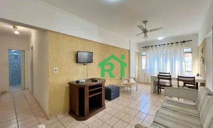 Apartamento com 2 dormitórios, 1 vaga, jardim astúrias, guarujá/sp
