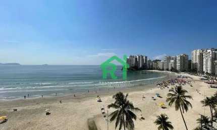 Apartamento à beira mar com 4 dormitórios (4 suítes), 2 vagas, Jardim Astúrias, Guarujá/SP