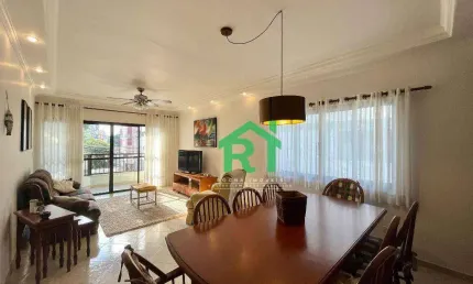Apartamento à beira mar com 3 Dormitórios (1 Suíte), 1 Vaga, Tombo, Guarujá/SP