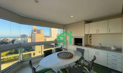 Apartamento reformado, 3 dormitórios 3( suítes), 2 vagas, lazer enseada, guarujá/sp