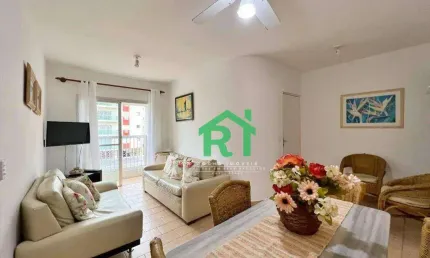Apartamento Moderno com Sacada, 2 Dormitórios (1 Suíte), 1 Vaga de Garagem, Pitangueiras, Guarujá/SP
