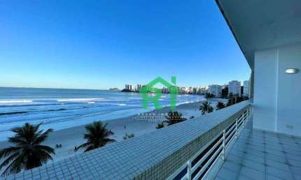 Apartamento frente mar com 3 dormitórios (1 suíte), 1 vaga, Pitangueiras, Guarujá/SP