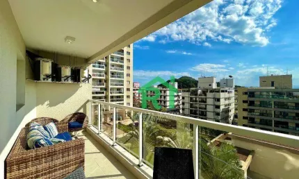 Apartamento reformado, 3 dormitórios (1 suíte), 2 vagas, área de lazer, jardim astúrias, guarujá/sp