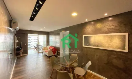 Apartamento com 2 dormitórios, 90 m² - venda por r$ 750.000,00 ou aluguel por r$ 8.000,00/mês - jardim astúrias - guarujá/sp